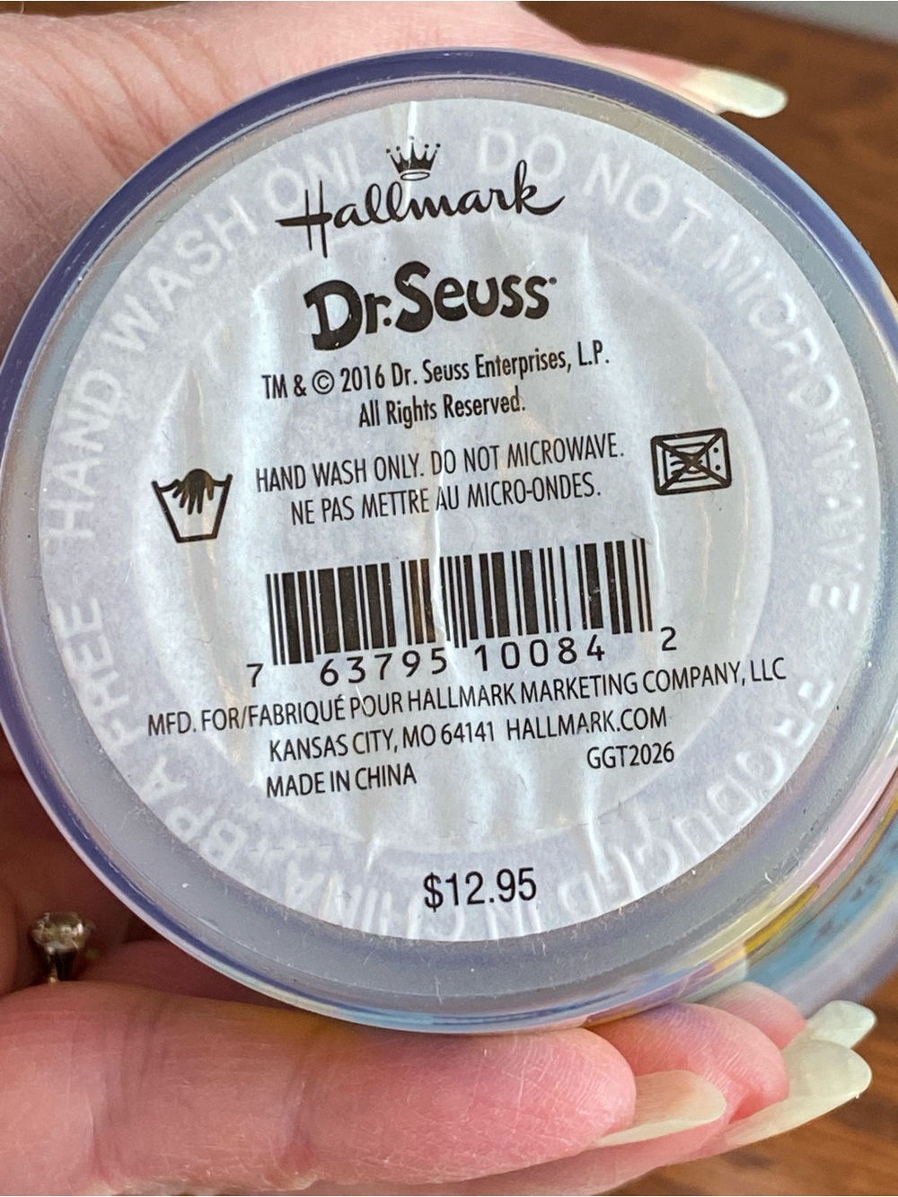 Hallmark Blue "Oh, The Places You'll Go!" Insulated Travel Tumbler NWT no straw - Picture 6 of 11